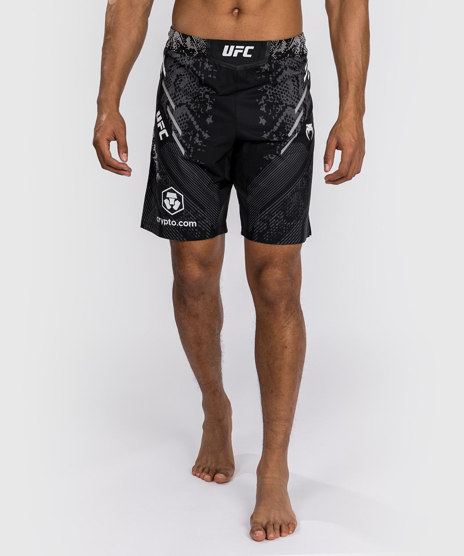 UFC ADRENALINE BY VENUM AUTHENTIC FIGHT NIGHT Fightshort, Long Fit, Fekete/Fehér