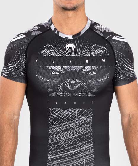 VENUM GORILLA JUNGLE Rashguard, Rövid ujjú, Fekete/Fehér