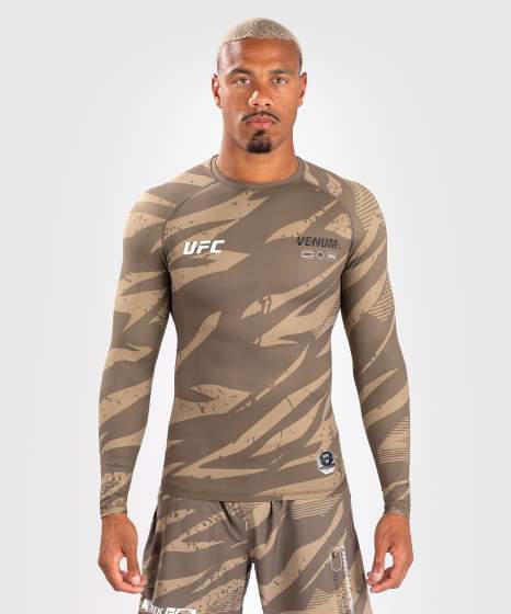 UFC ADRENALINE BY Venum FIGHT WEEK Rashguard, Hosszú Ujjú, Desert Camo