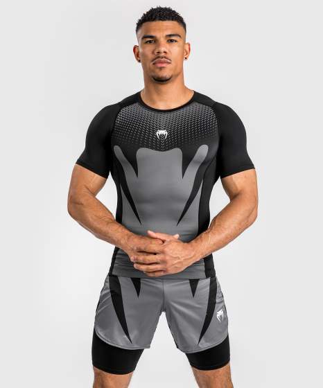 VENUM ATTACK Rashguard, Rövid ujjú, Fekete/Szürke